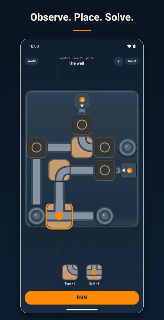 Observe. Place. Solve.