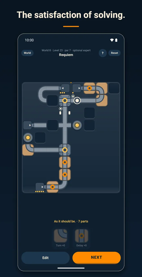 The satisfaction of solving.